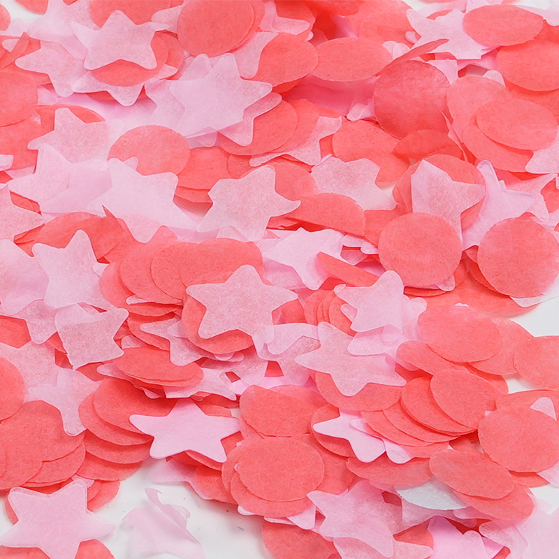 Confettis décoratifs en papier pour raphia