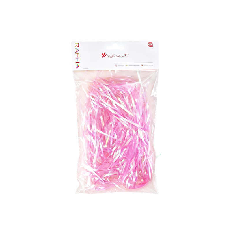 Emballage couleur unie avec fil irisé