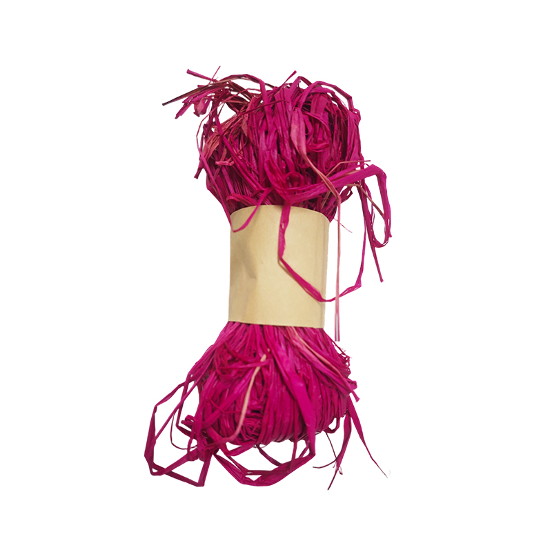 Fibre de raphia naturelle teinte