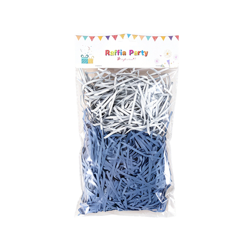 Emballages mixtes de paillettes et de lambeaux de papier