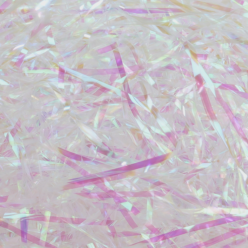 Remplissage décoratif holographique en raphia PET