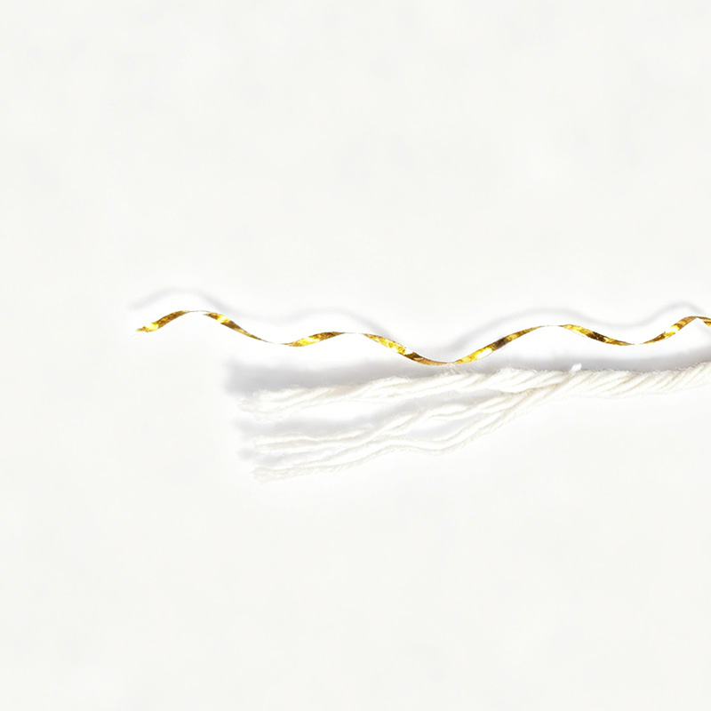 Corde en coton multicouche torsadée avec du fil métallique