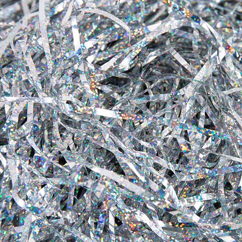 Fibre de raphia PET pailletée métallique