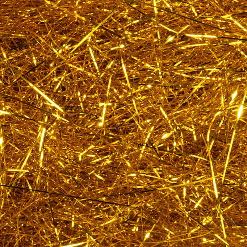 Soie de remplissage décorative PET brillante