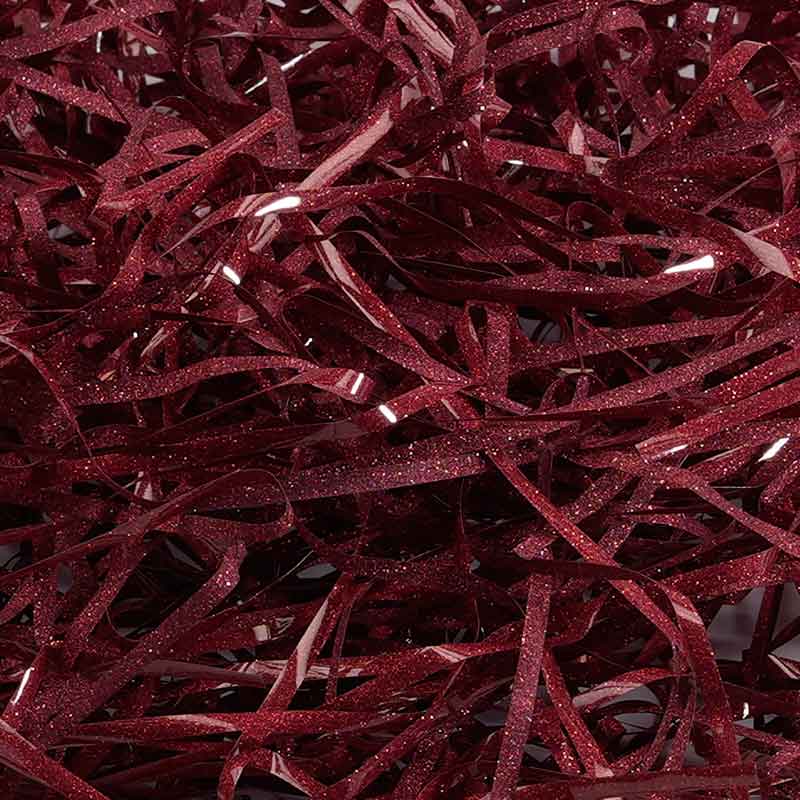 Fibre de raphia PET pailletée métallique