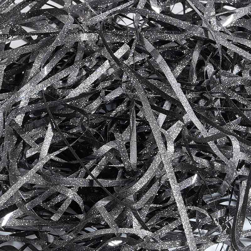 Fibre de raphia PET pailletée métallique